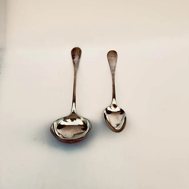 Cubertería francesa s. XIX en plata