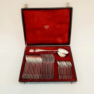Cubertería francesa s. XIX en plata